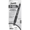 Sharpie Pen, Gel, 0.7mm, 4/PK, Black Ink/Black Barrel PK SAN2126213